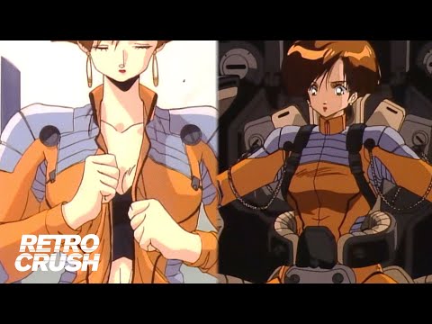 She's ready to get in the robot... | Metal Skin Panic MADOX-01 (1987)