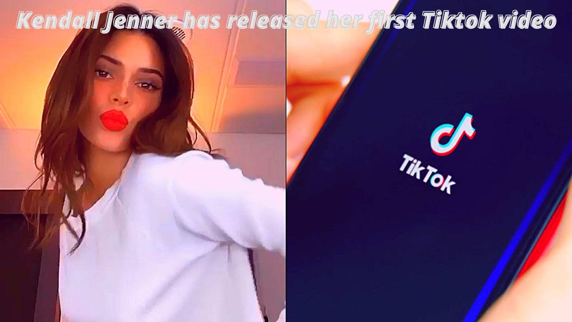 Kendall Jenner has released her first Tiktok video