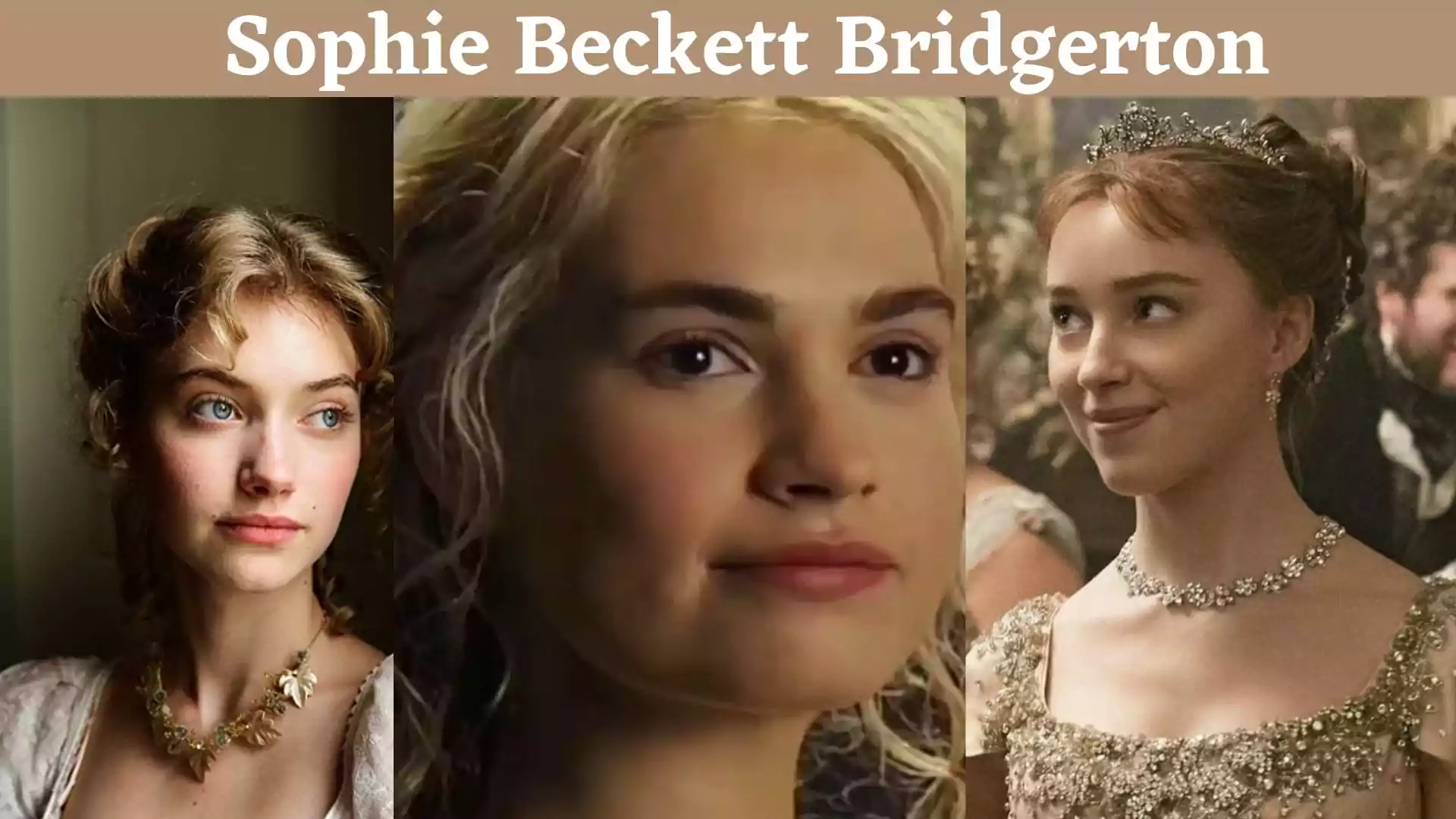 Sophie Beckett Bridgerton TvSeries Season 3 Cast