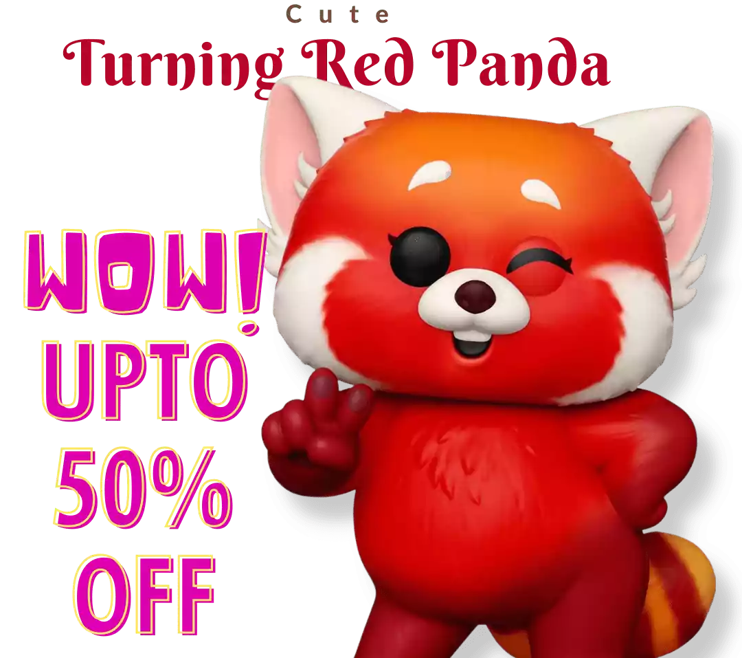 Cute Turning Red panda for kids amazon online best soft, red offer, Panda