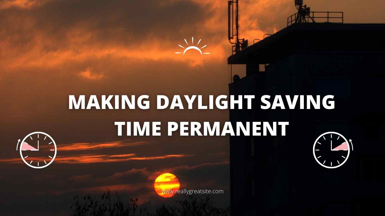 Making Daylight Saving Time Permanent, Morning sunrise sea side picture