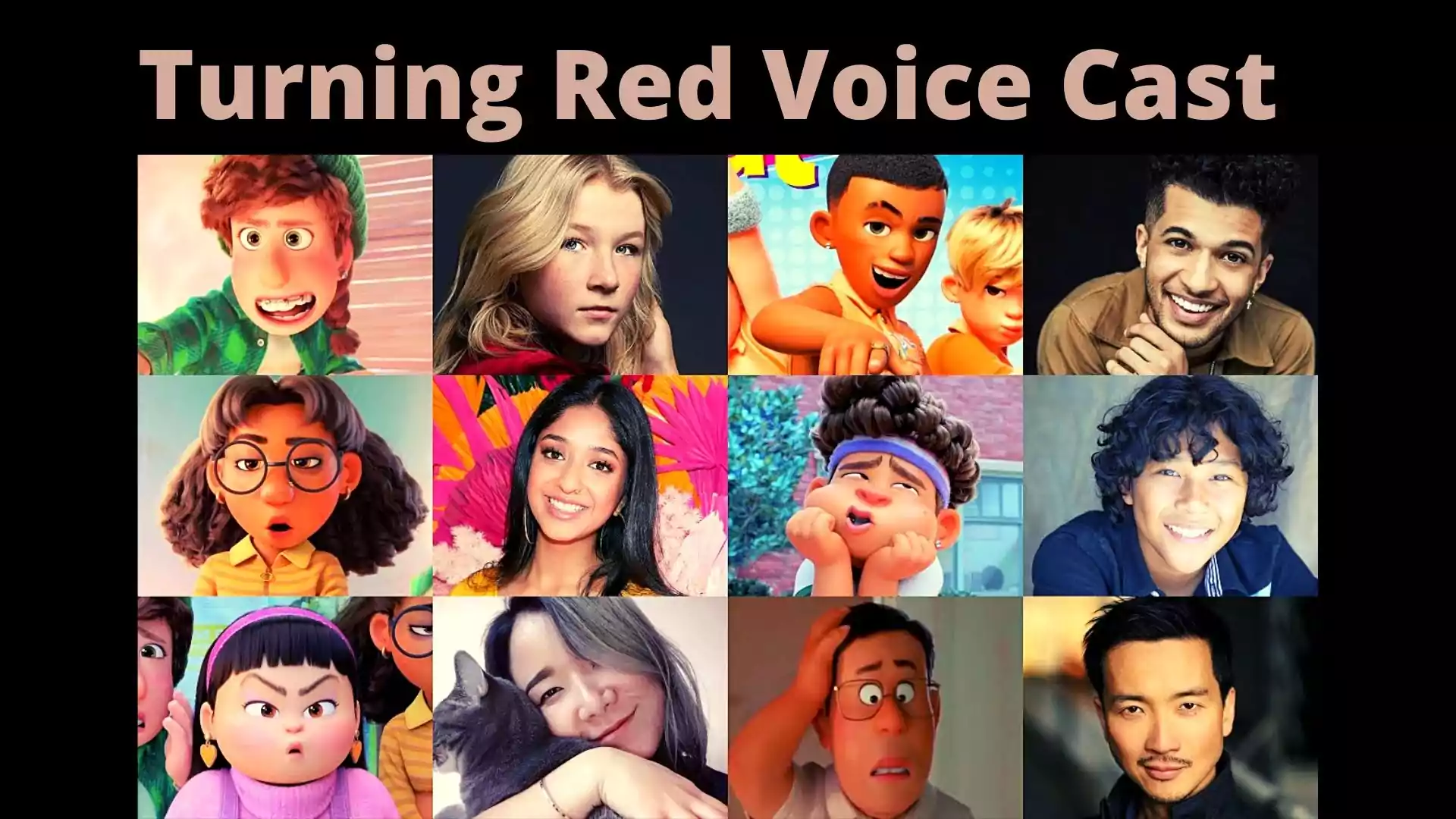 Turning Red Voice Cast wallpaper and images