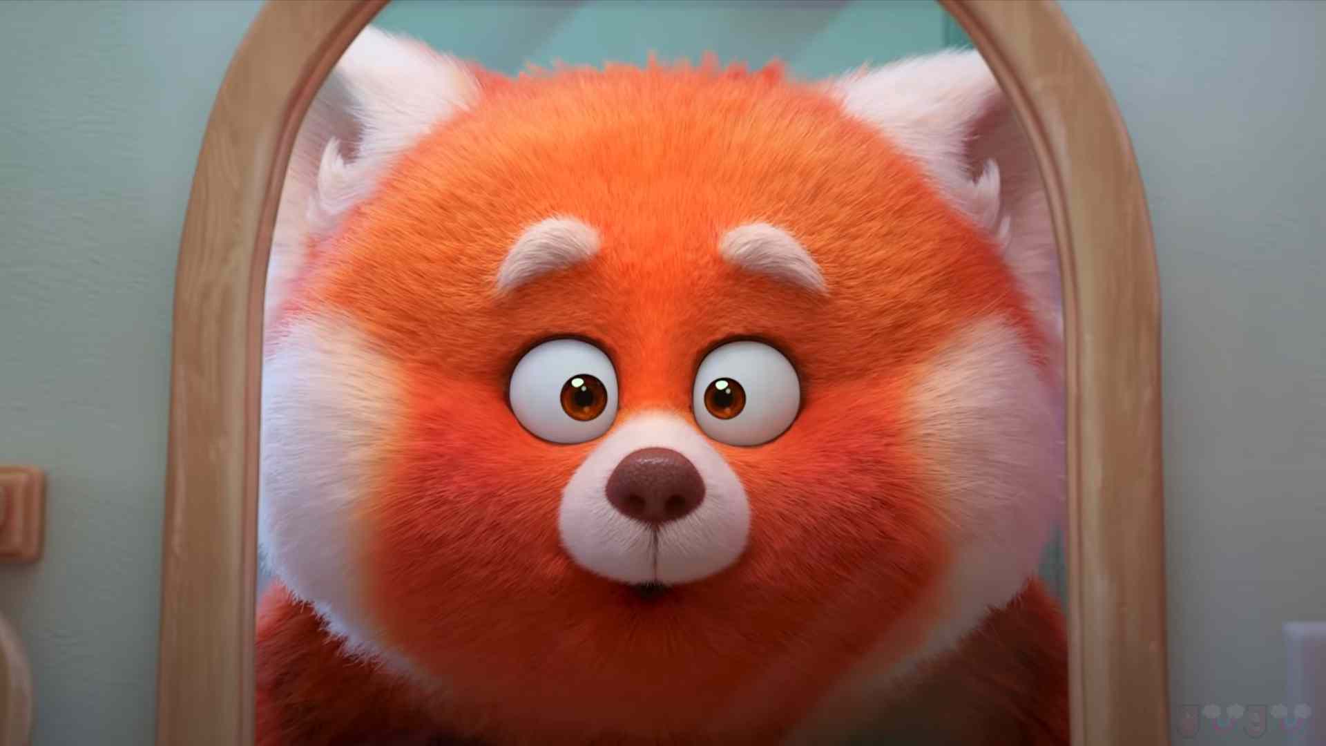Turning Red Wallpapers and Images cute panda face in movie with soft and clear face pics 2022