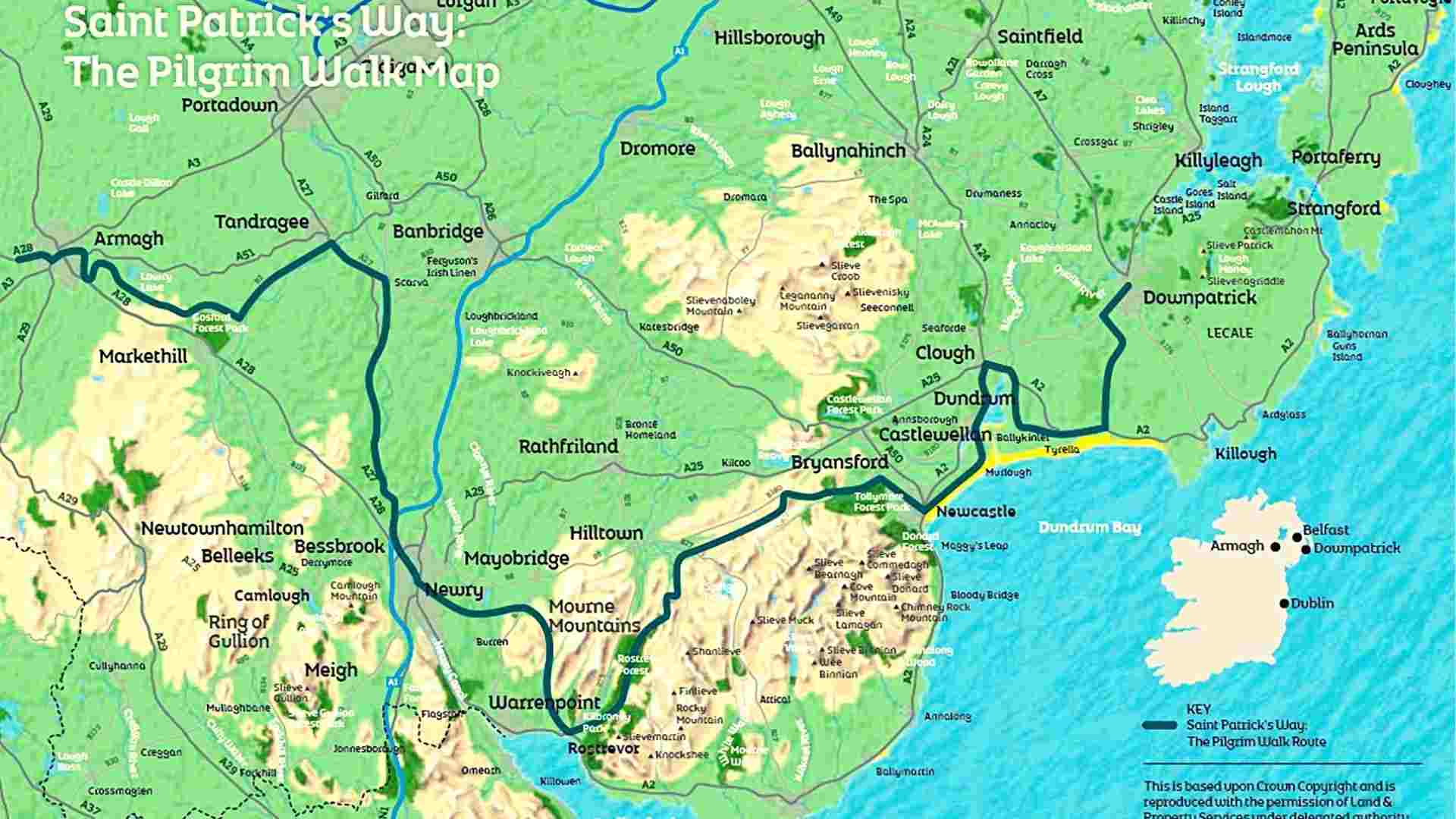 St. Patrick's Way Route Map Image St. Patrick's Way Route Map Image