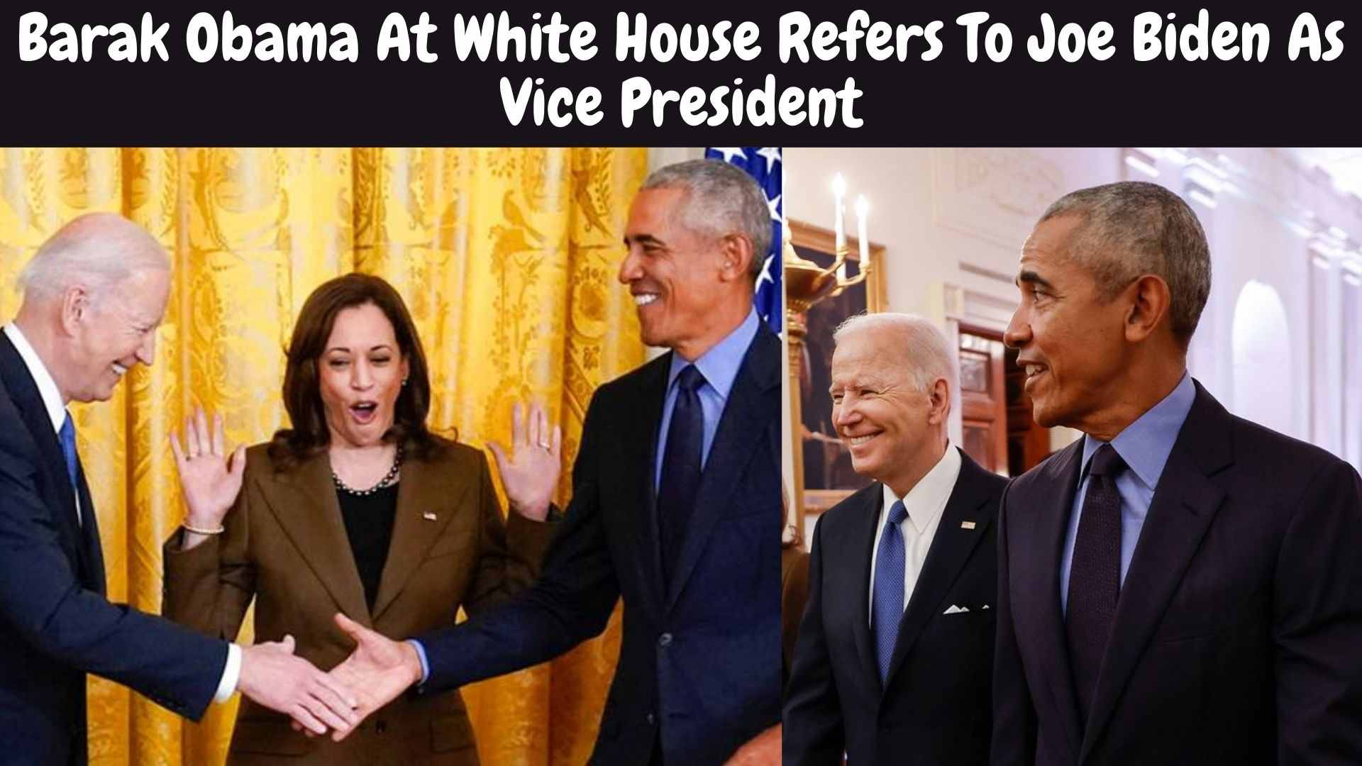 Barak Obama At White House Refers To Joe Biden As Vice President Wallpaper and images
