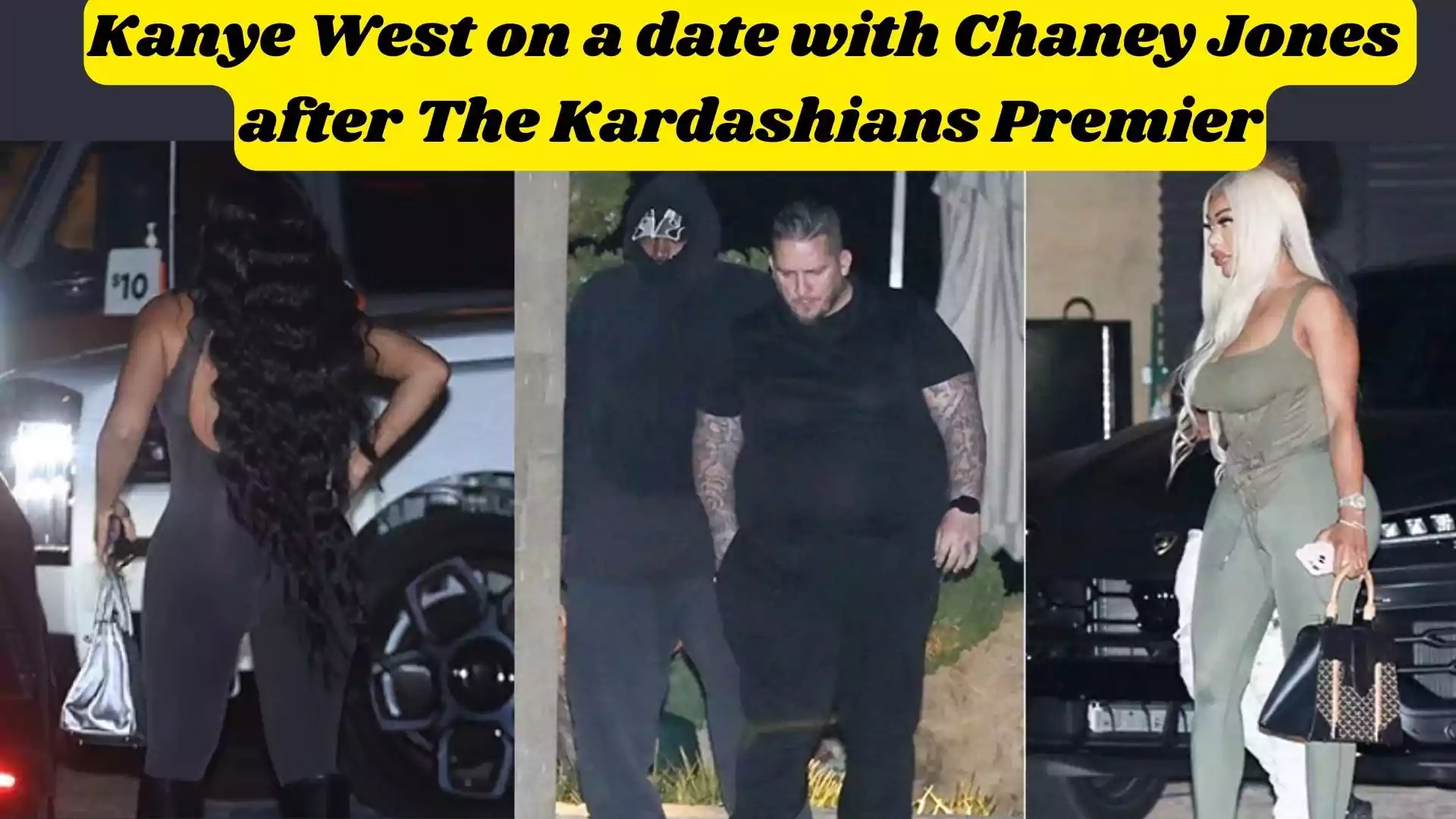 Kanye West on a date with Chaney Jones after The Kardashians Premier wallpaper and images