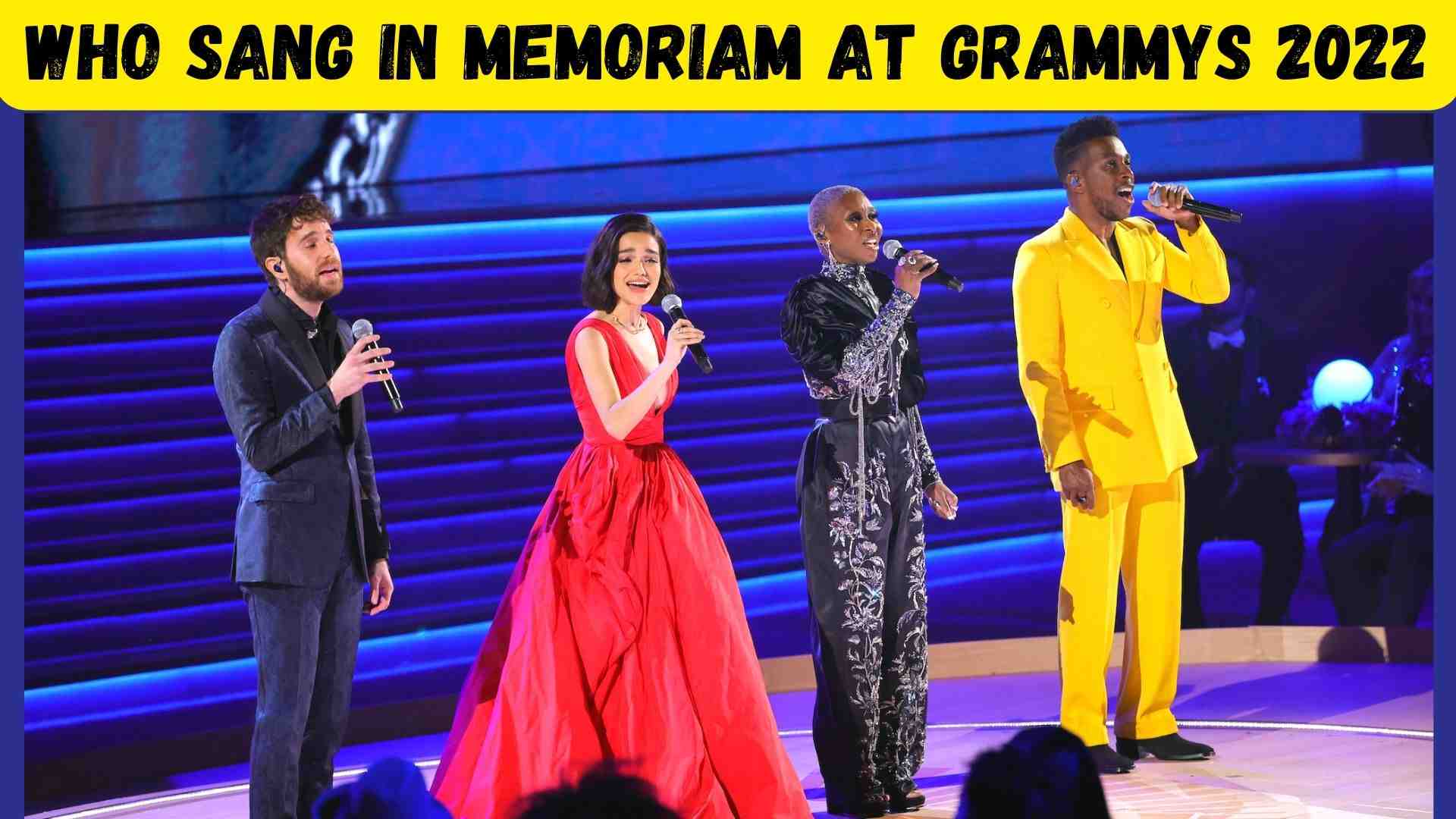 Who sang In Memoriam at Grammys 2022 Wallpaper and images