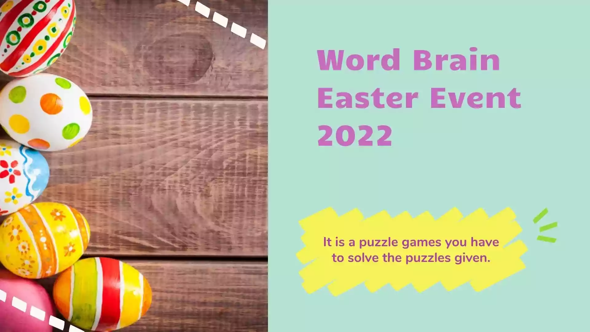 Word Brain Easter Event 2022
