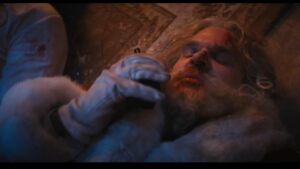 David Harbour as Santa in Violent Night
