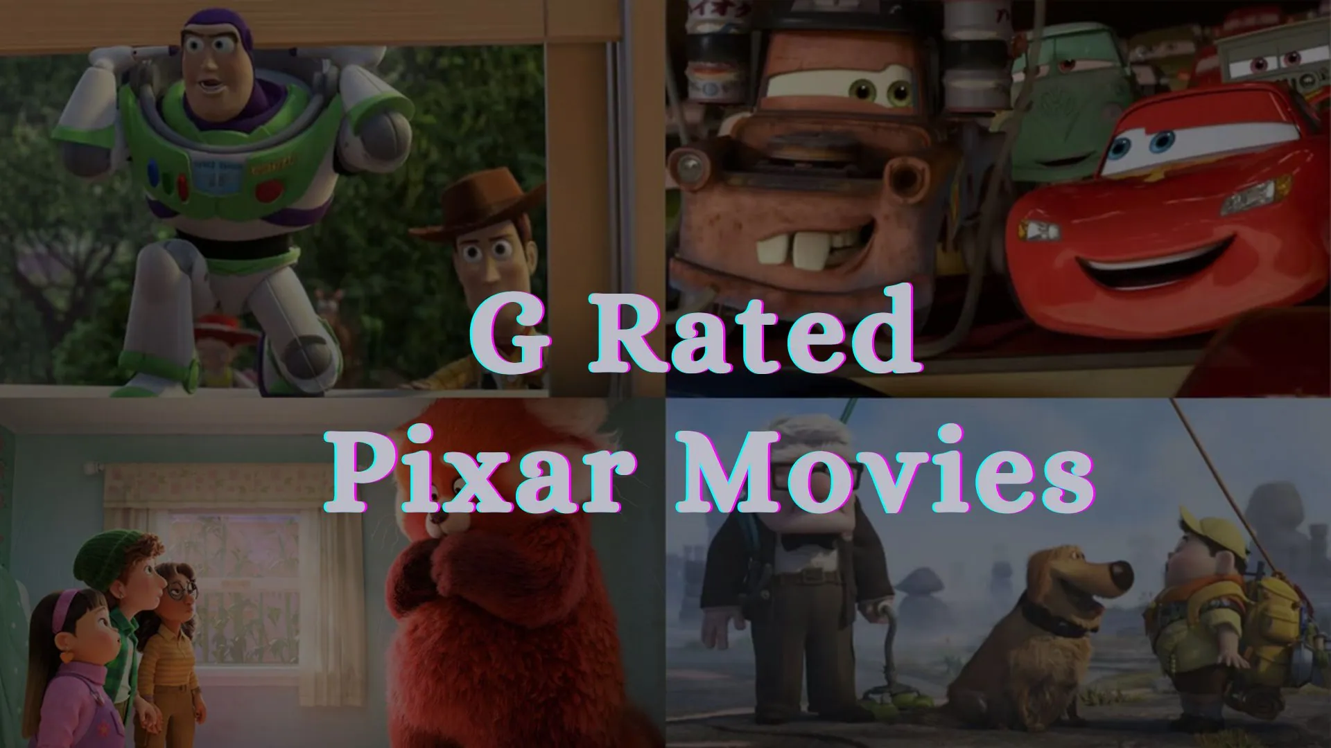 G Rated Pixar Movies